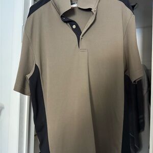 Grand Slam Tan and Black Polo Shirt